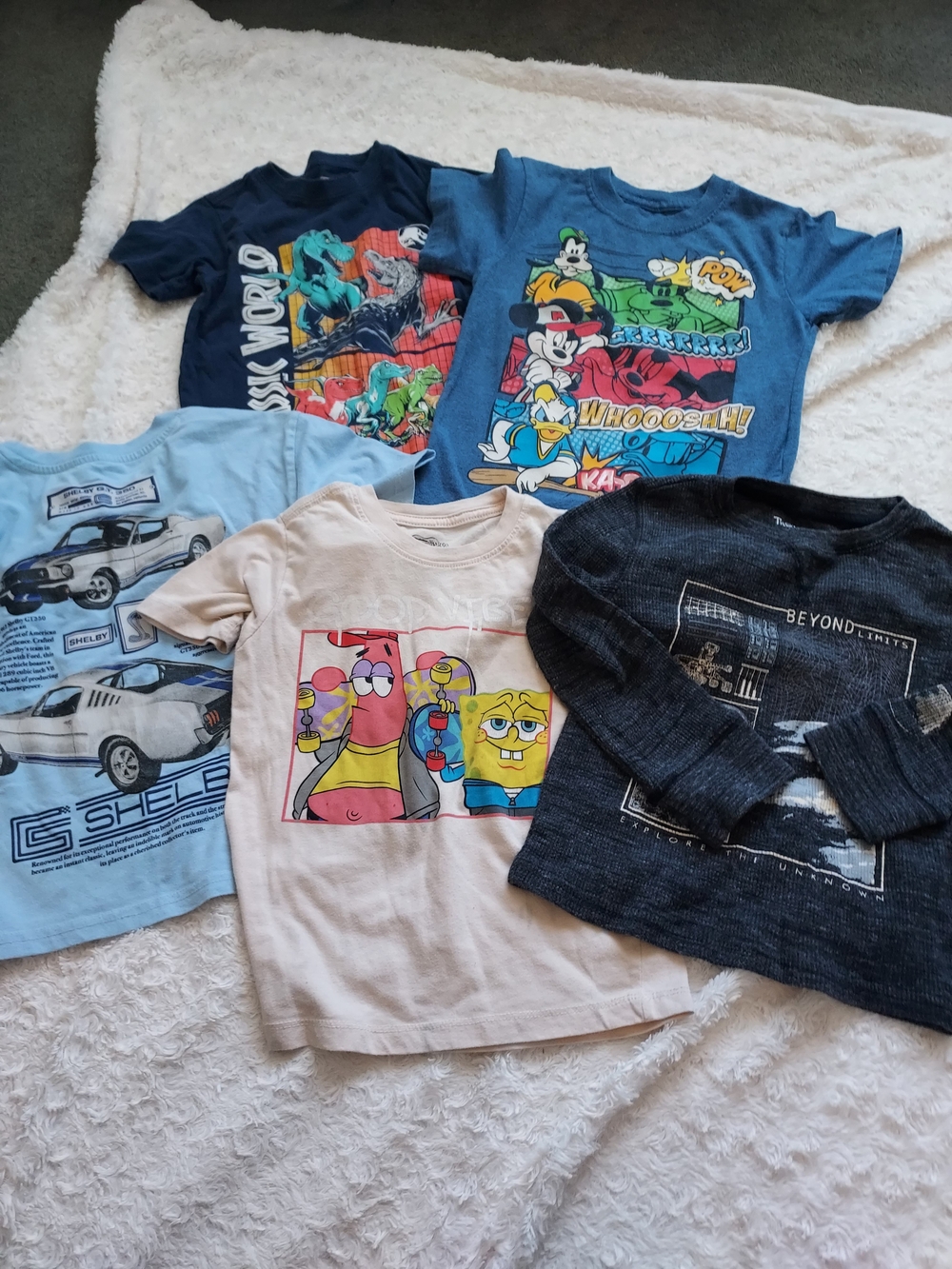 BUNDLE (10 pcs) Boys Size 4/5 Clothes School Casual Play Cool Weather Grandmas - Picture 4 of 4